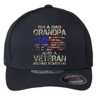 IM A Dad Grandpa And Veteran Flexfit Unipanel Trucker Cap