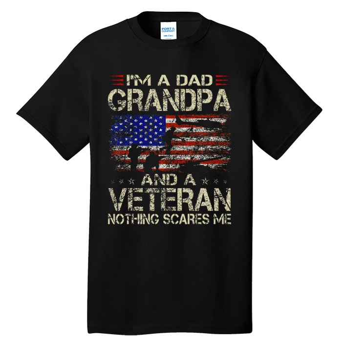 IM A Dad Grandpa And Veteran Tall T-Shirt