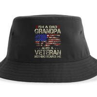 IM A Dad Grandpa And Veteran Sustainable Bucket Hat