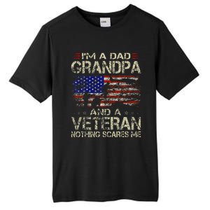 IM A Dad Grandpa And Veteran Tall Fusion ChromaSoft Performance T-Shirt