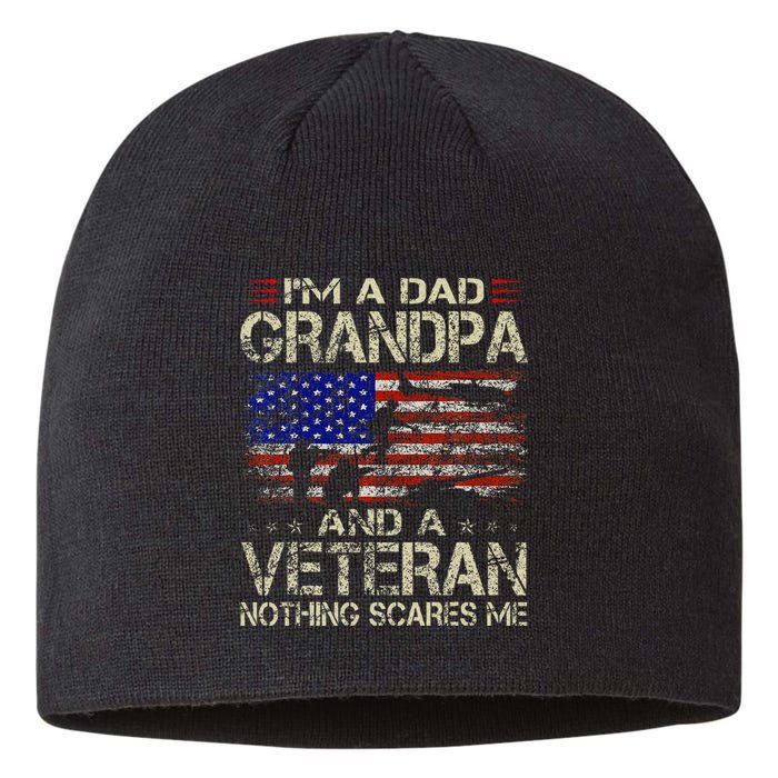 IM A Dad Grandpa And Veteran Sustainable Beanie