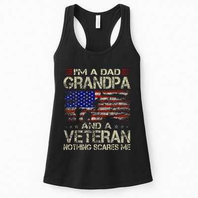 IM A Dad Grandpa And Veteran Womens Tank Top