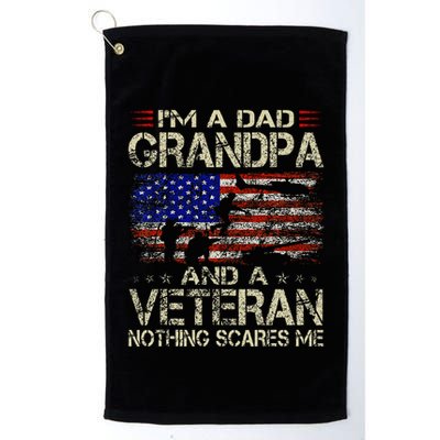 IM A Dad Grandpa And Veteran Golf Towel