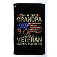 IM A Dad Grandpa And Veteran Golf Towel