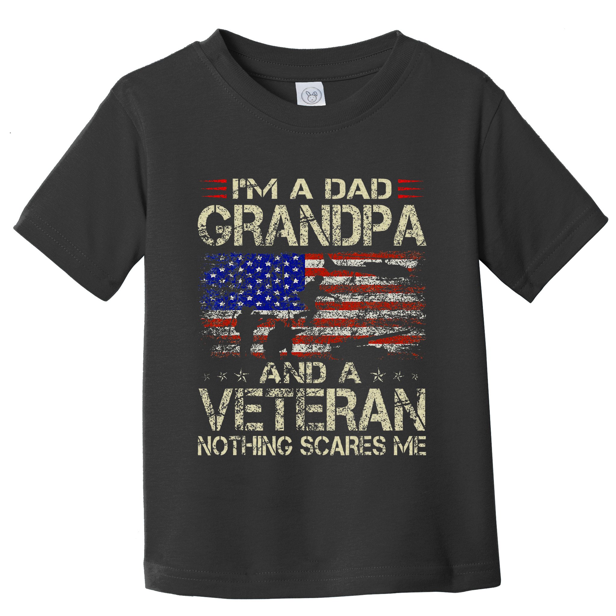 IM A Dad Grandpa And Veteran Toddler T-Shirt