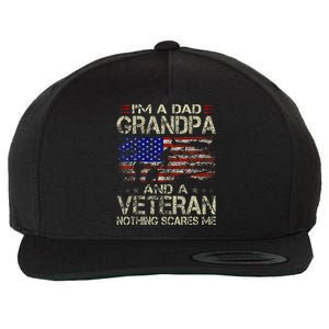 IM A Dad Grandpa And Veteran Wool Snapback Cap