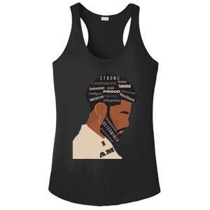 I Am Empowering Black Man Ladies PosiCharge Competitor Racerback Tank