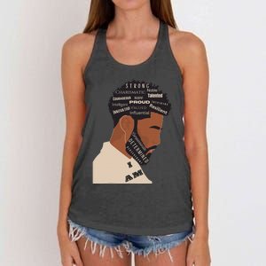 I Am Empowering Black Man Women's Knotted Racerback Tank