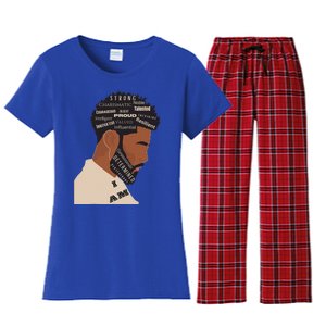 I Am Empowering Black Man Women's Flannel Pajama Set