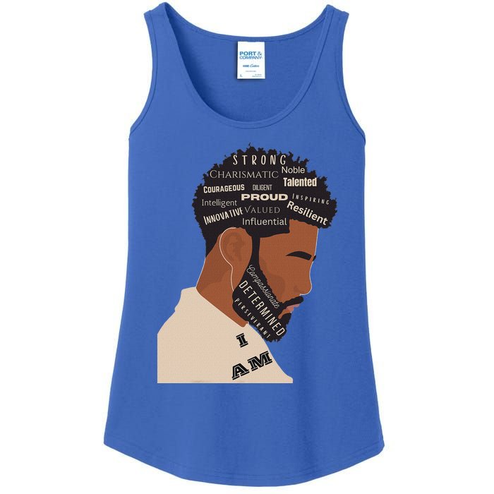 I Am Empowering Black Man Ladies Essential Tank