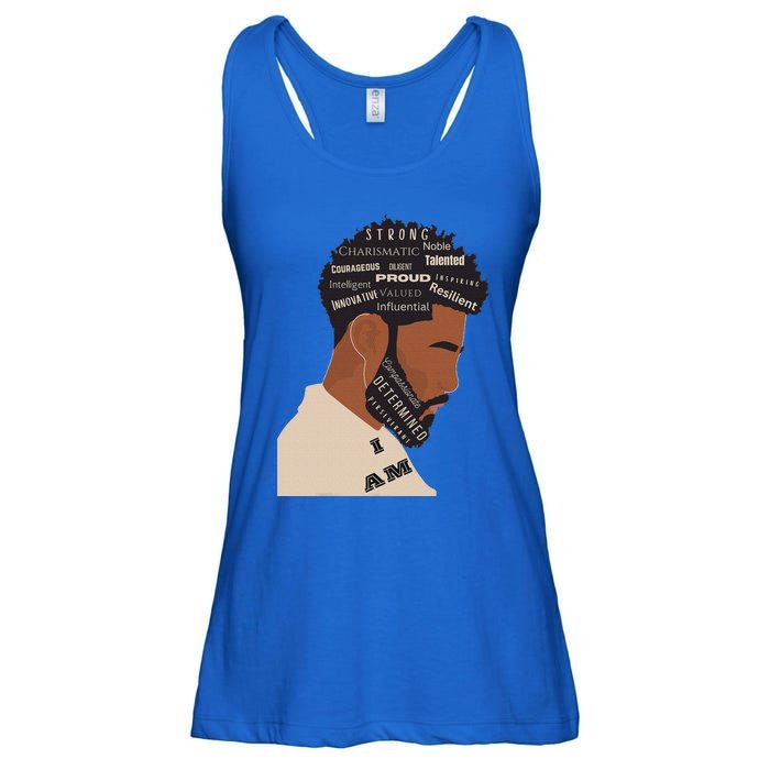 I Am Empowering Black Man Ladies Essential Flowy Tank