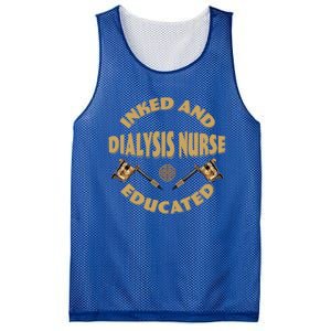 Inked And Educated Dialysis Nurse Gift Mesh Reversible Basketball Jersey Tank