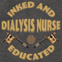 Inked And Educated Dialysis Nurse Gift Vector Backpack