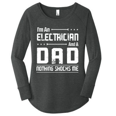 IM An Electrician Dad Nothing Shocks Me Women's Perfect Tri Tunic Long Sleeve Shirt