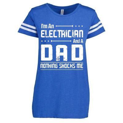 IM An Electrician Dad Nothing Shocks Me Enza Ladies Jersey Football T-Shirt