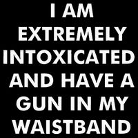 I Am Extremely Intoxicated And Have A Gun In My Waistband Pom Pom 12in Knit Beanie