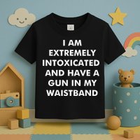 I Am Extremely Intoxicated And Have A Gun In My Waistband Toddler T-Shirt