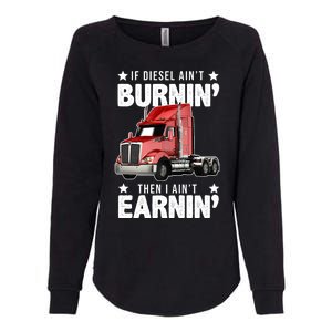 I Ain't Earnin Truck Driver Womens California Wash Sweatshirt