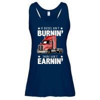 I Ain't Earnin Truck Driver Ladies Essential Flowy Tank