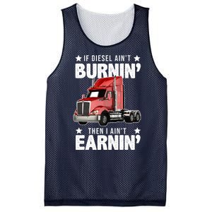 I Ain't Earnin Truck Driver Mesh Reversible Basketball Jersey Tank