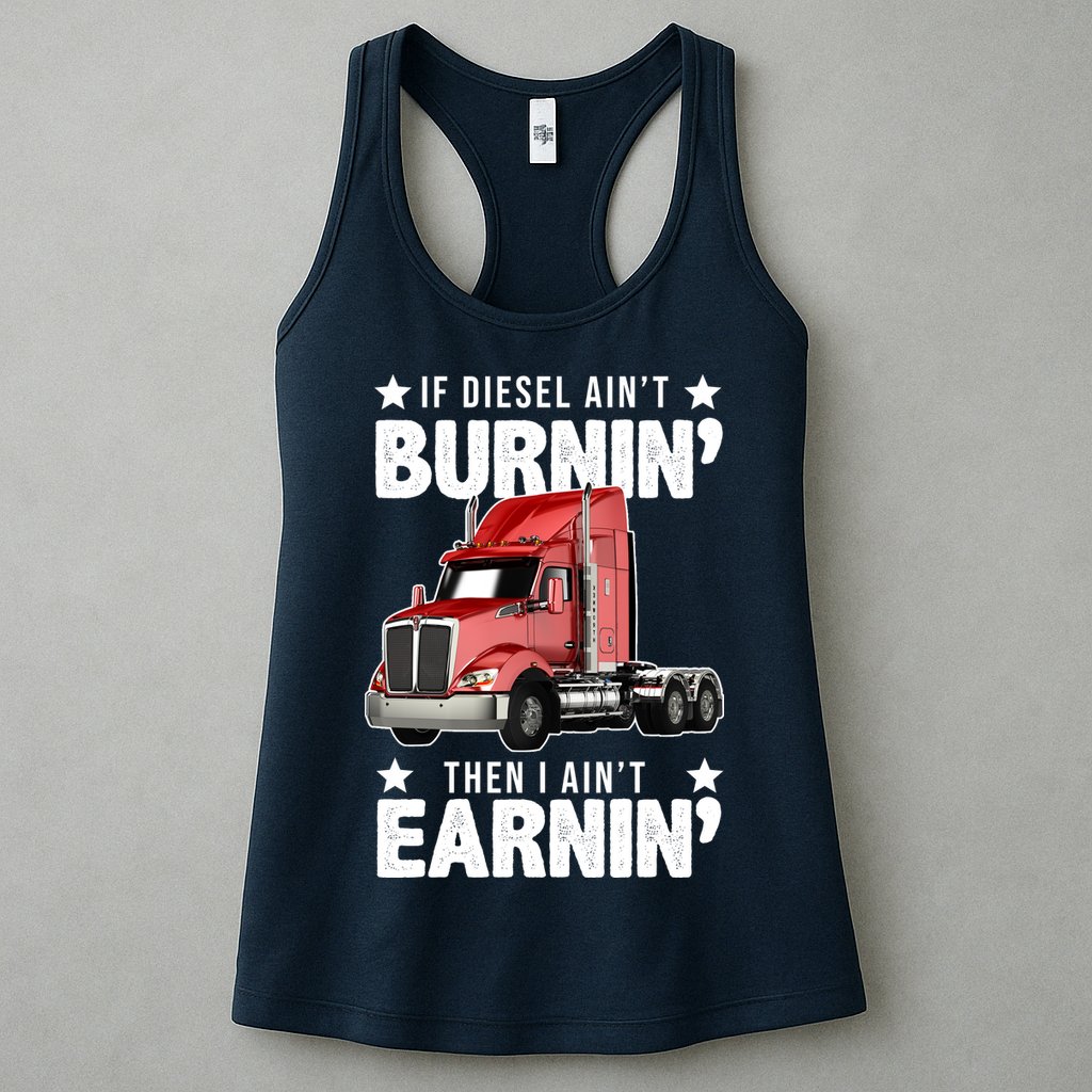 I Ain't Earnin Truck Driver Womens Tank Top