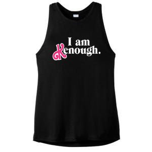 I Am Enough I Am Kenough Ladies PosiCharge Tri-Blend Wicking Tank