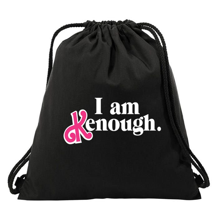 I Am Enough I Am Kenough Drawstring Bag