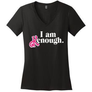 I Am Enough I Am Kenough Women's V-Neck T-Shirt