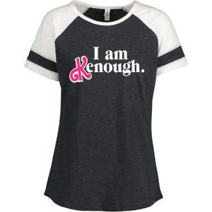 I Am Enough I Am Kenough Enza Ladies Jersey Colorblock Tee