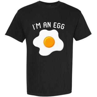 IM An Egg Costume Funny Halloween Present Fried Egg Garment-Dyed Heavyweight T-Shirt