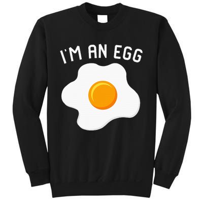 IM An Egg Costume Funny Halloween Present Fried Egg Sweatshirt