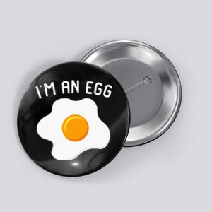 IM An Egg Costume Funny Halloween Present Fried Egg Button