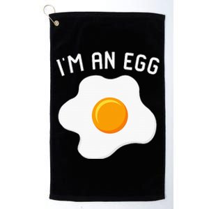 IM An Egg Costume Funny Halloween Present Fried Egg Platinum Collection Golf Towel