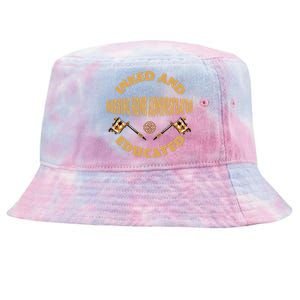 Inked And Educated Nursing Home Administrator Cool Gift Tie-Dyed Bucket Hat