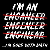Im An Engineer Science Good With Math Flat Bill Trucker Hat