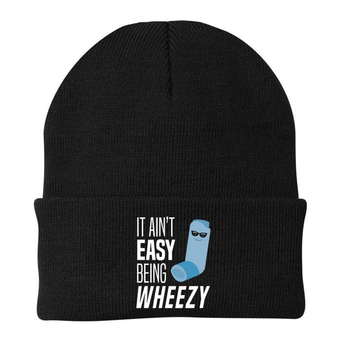 It AinT Easy Being Wheezy Funny Asthma Inhaler Joke Beanie