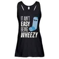 It AinT Easy Being Wheezy Funny Asthma Inhaler Joke Ladies Essential Flowy Tank