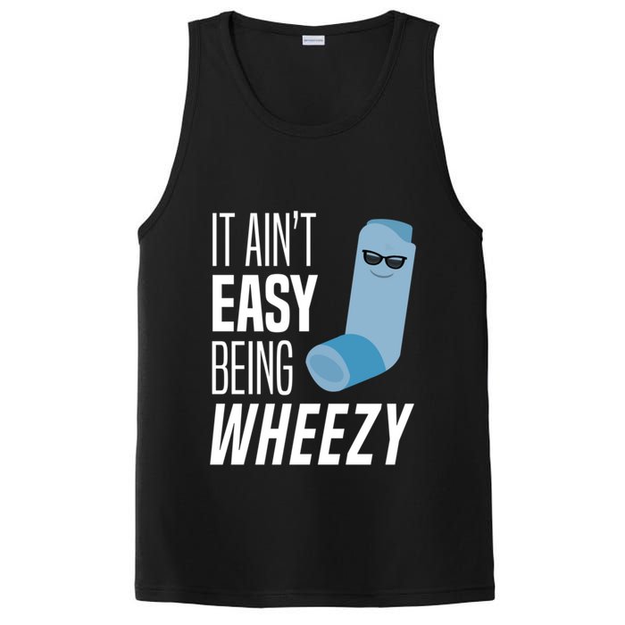 It AinT Easy Being Wheezy Funny Asthma Inhaler Joke PosiCharge Competitor Tank