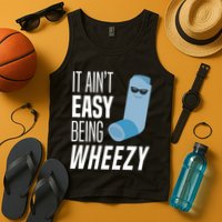 It AinT Easy Being Wheezy Funny Asthma Inhaler Joke Tank Top