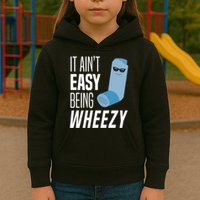 It AinT Easy Being Wheezy Funny Asthma Inhaler Joke Kids Hoodie