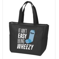 It AinT Easy Being Wheezy Funny Asthma Inhaler Joke Zip Tote Bag