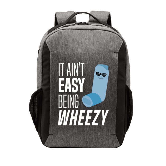 It AinT Easy Being Wheezy Funny Asthma Inhaler Joke Vector Backpack