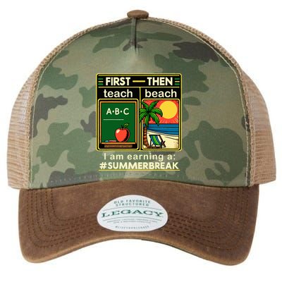 I Am Earning A Summer Break Legacy Tie Dye Trucker Hat