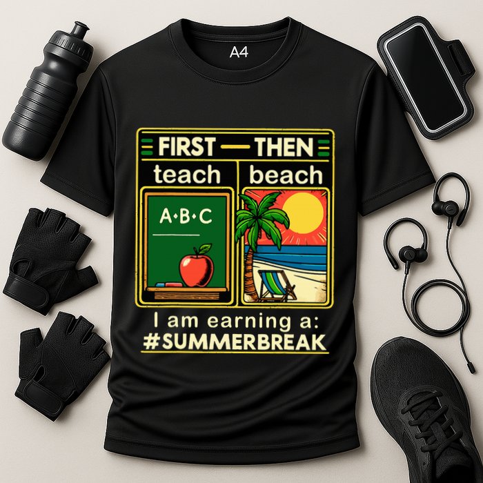 I Am Earning A Summer Break Cooling Performance Crew T-Shirt