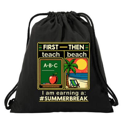 I Am Earning A Summer Break Drawstring Bag