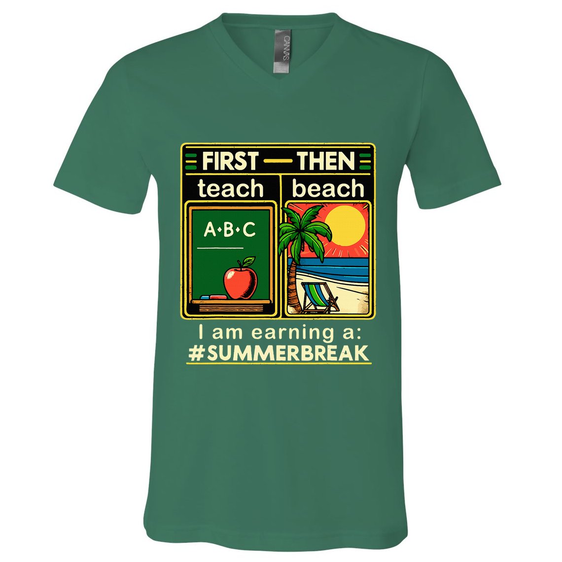 I Am Earning A Summer Break V-Neck T-Shirt