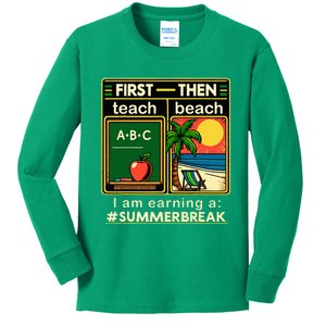 I Am Earning A Summer Break Kids Long Sleeve Shirt