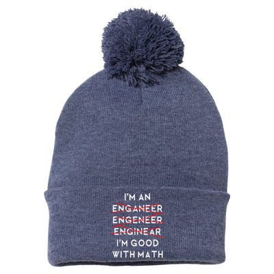 Im An Engineer Funny Physics Science Nerd Geek Pi Dr Pom Pom 12in Knit Beanie