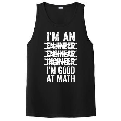 Im An Engineer Im Good At Math Misspelled Engineer PosiCharge Competitor Tank