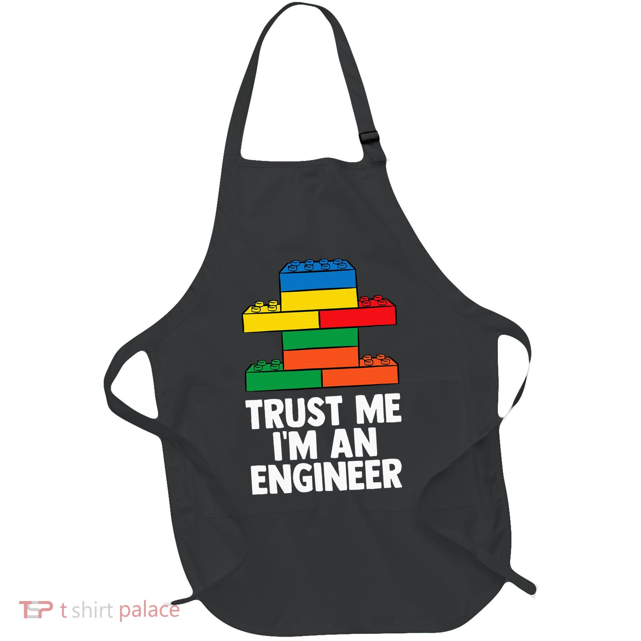 I´m An Engineer  Building Blocks Brick  Full-Length Apron With Pockets